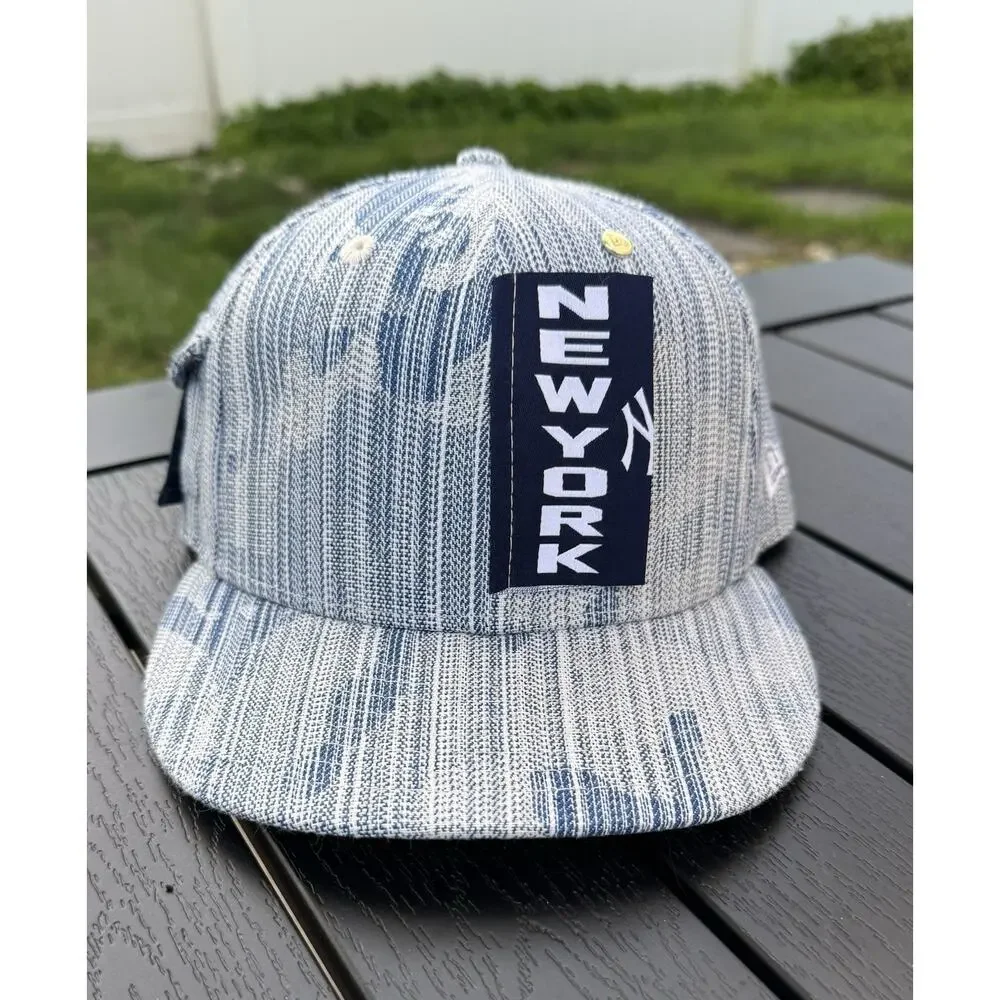 NEW YORK YANKEE ELITE SERIES DENIM TEARS X CPFM X LEVIS INSPIRED NEW ERA CAP